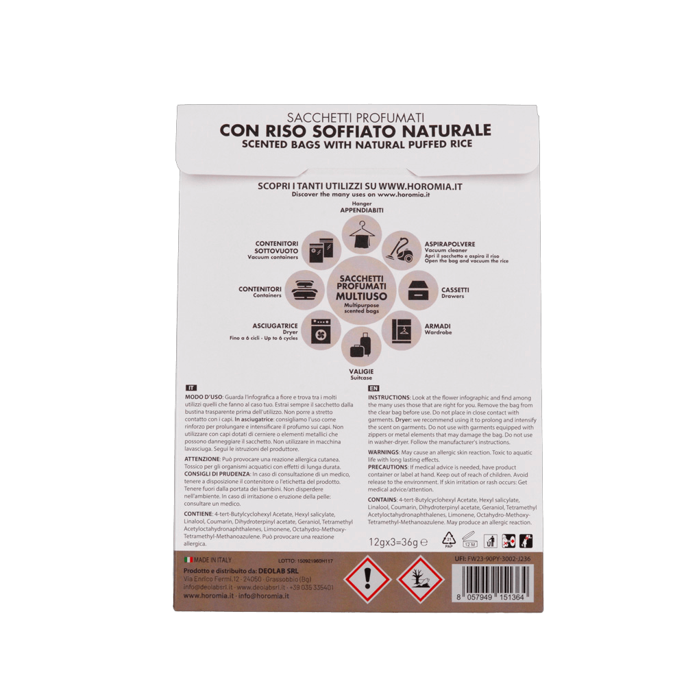 AMOUR Parfums Mirisi za dom HOROMIA mirisne vrećice GOLD ARGAN